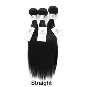 Straight Hair Extensions 100% Human Hair 1 Bundle