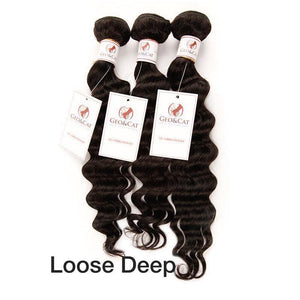 Loose Deep Hair Extensions 100% Human Hair 1 Bundle