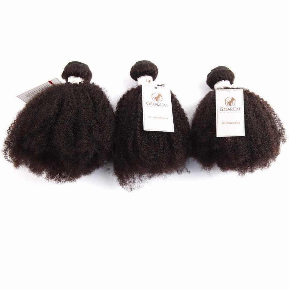 Extensiones de cabello rizado afro rizado 100% cabello humano 1 paquete