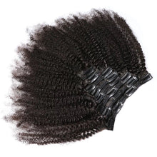 Cargar imagen en el visor de la galería, Afro Kinky Curly Clip 100% Cabello Virgen Humano 1 Paquete