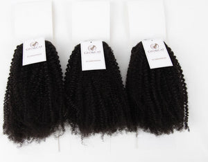 Afro Kinky Curly Clip 100% Cabello Virgen Humano 1 Paquete