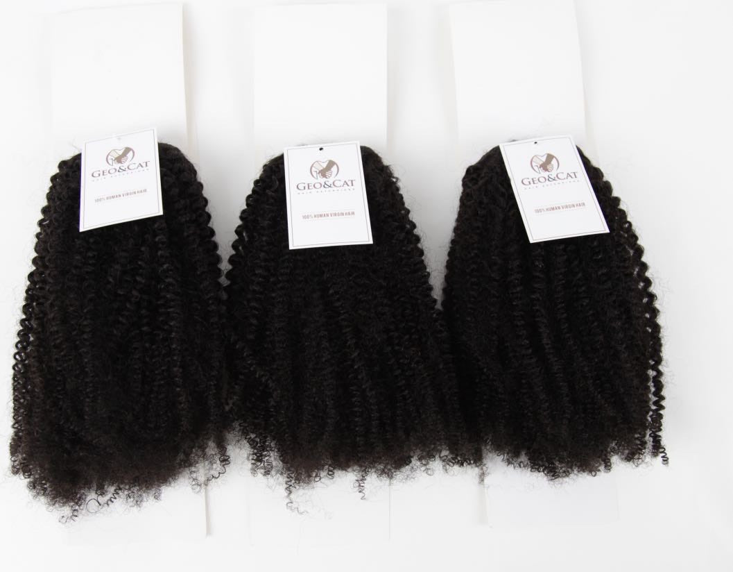 Afro Kinky Curly Clip 100% Human Virgin Hair 1 Bundle